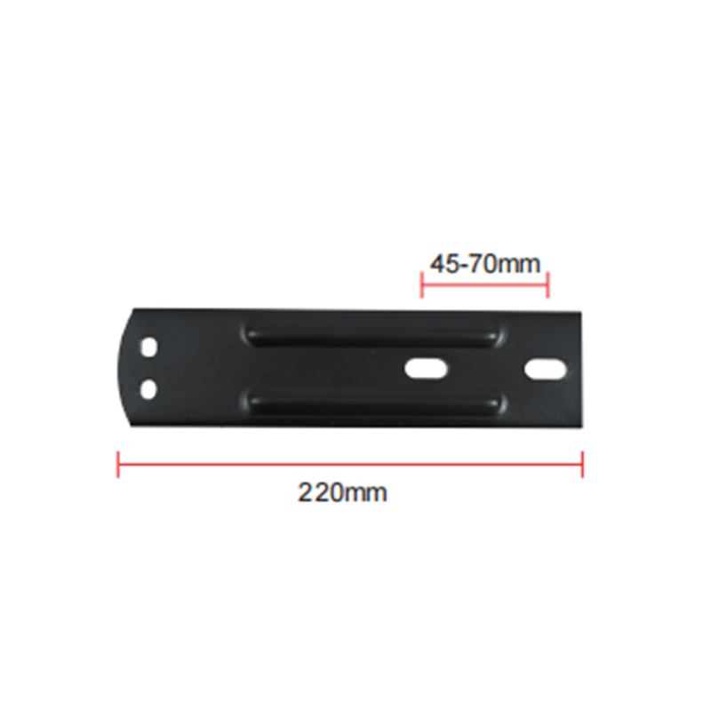 504.8g قاعدة لوحة فولاذية مضمنة لتركيب الدرابزين ، تصميم ثنائي الفتحة A-05 504.8g قاعدة لوحة فولاذية مضمنة لتركيب الدرابزين ، تصميم ثنائي الفتحة A-05